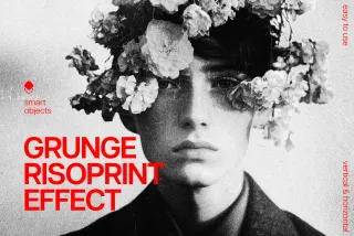 Grunge Risoprint Photo Effect
