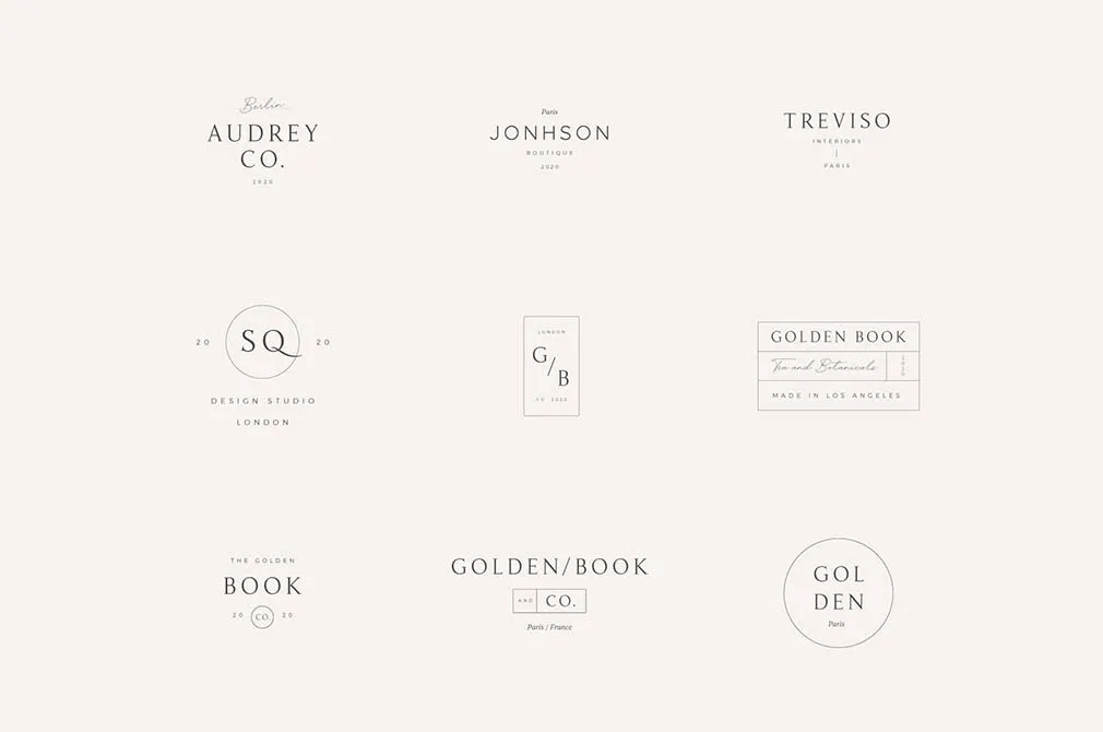 Audrey Premade Logos