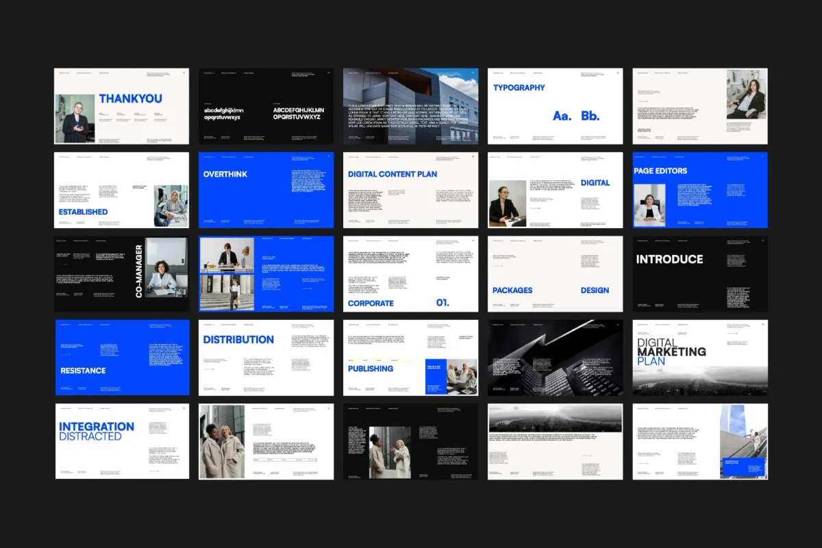 Keynote Digital Marketing Plan Templates