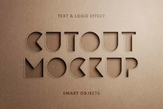 Minimalist Cut Out Mockup