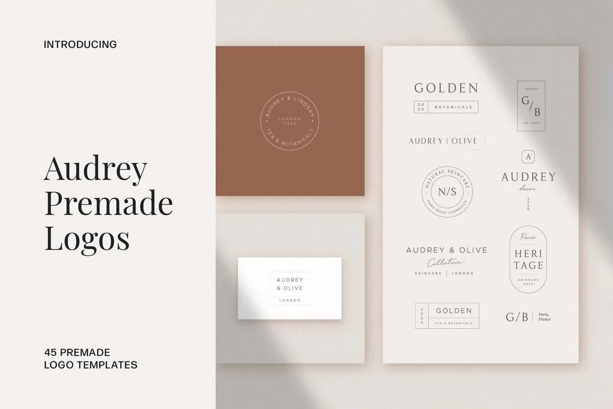 Audrey Premade Logos