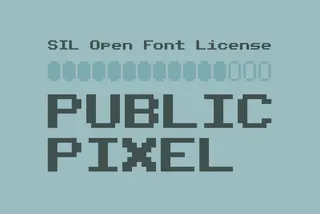 Public Pixel Font