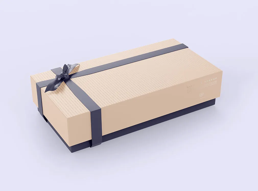 Carton Gift Box Mockup