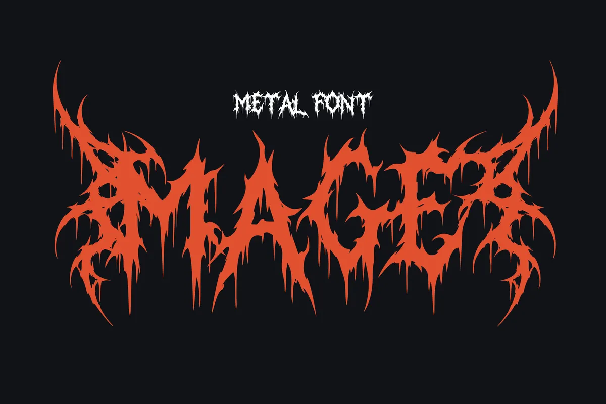 King Santuy - Black Metal Gothic Display Font