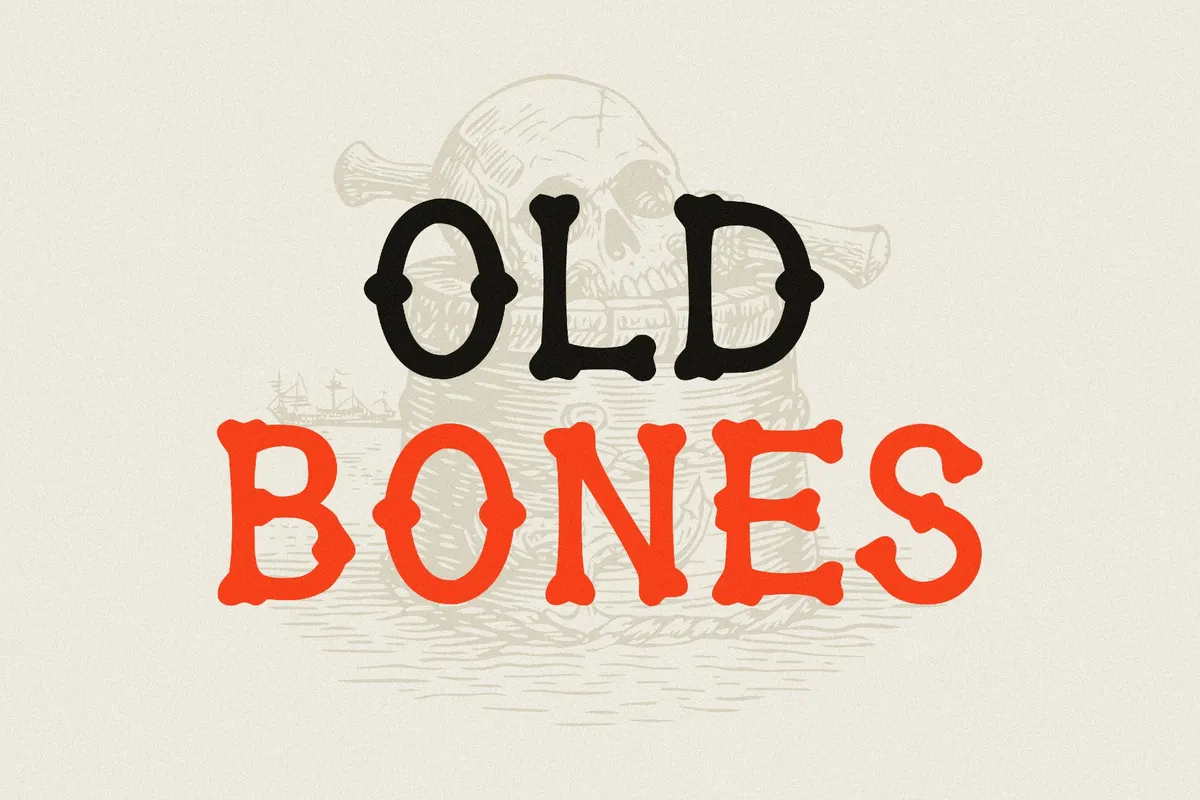 Old Bones - Hand-Drawn Display Font