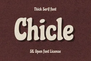 Chicle - Poster Display Font