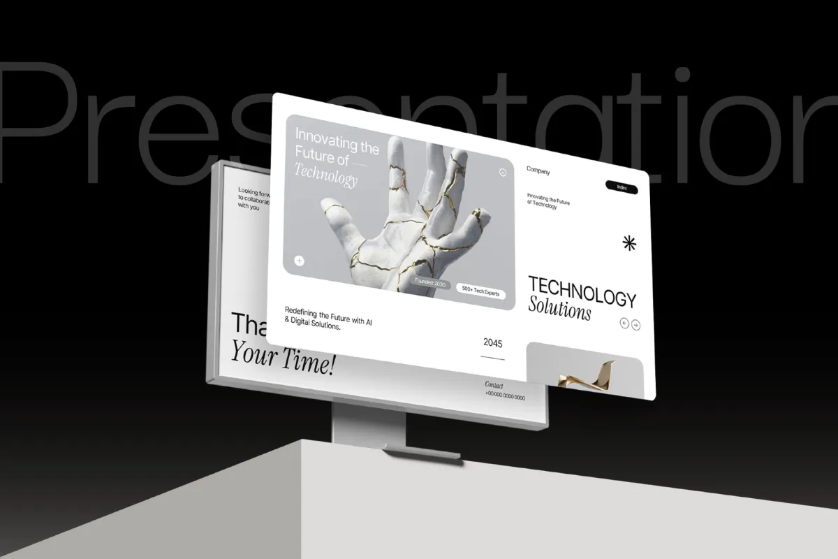 Interactive Technology Business Company Powerpoint