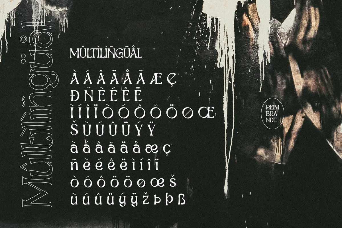 Reimbrandt - Art Nouveau Font