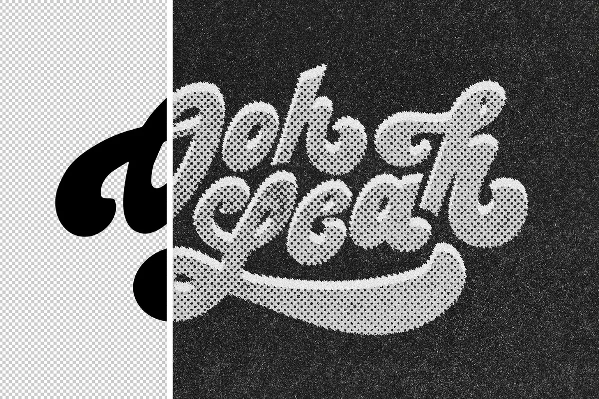 Print Stamp Text Effect