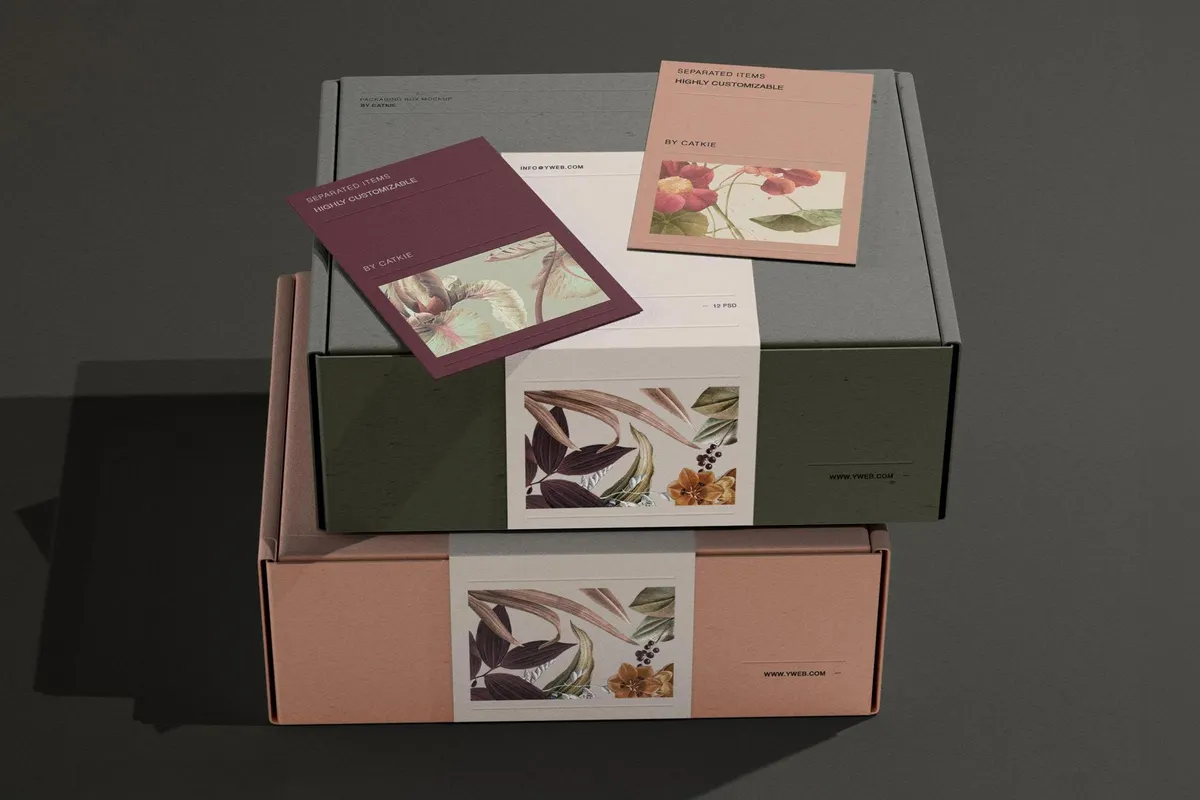PASTEL Shipping Box Mockup Vol.2