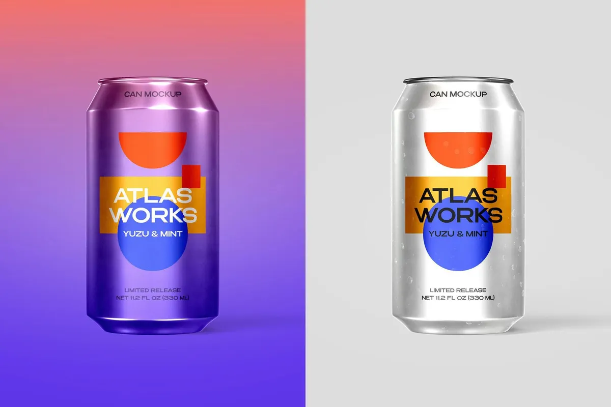 330ml Can Mockup