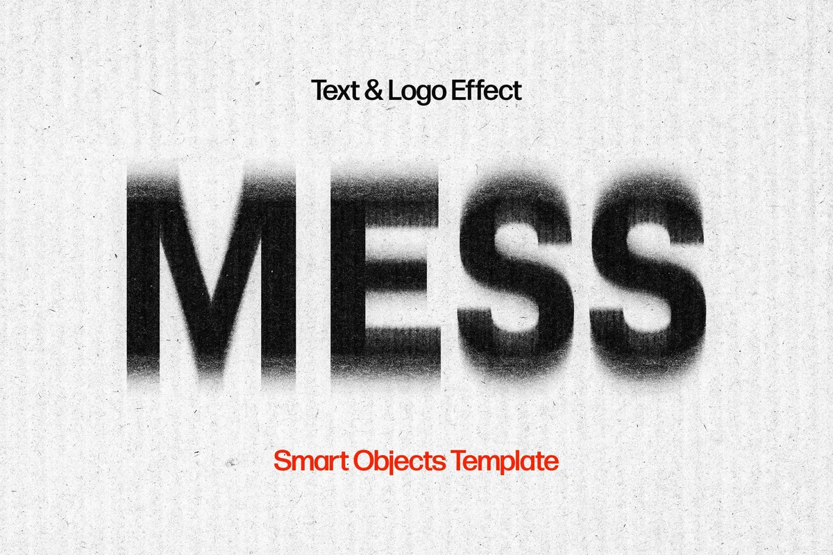 Mess Distortion Text & Logo Effect