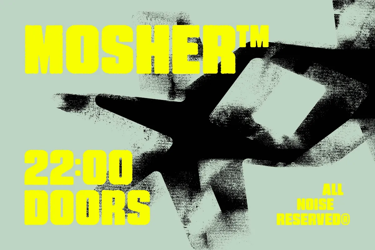 Mosher - Distressed Display Font