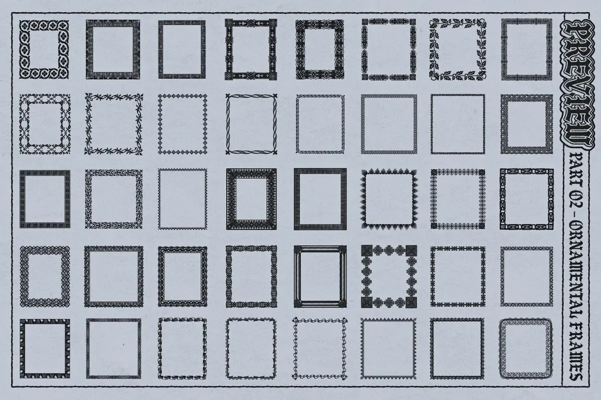 Frames Brushes for Adobe Illustrator