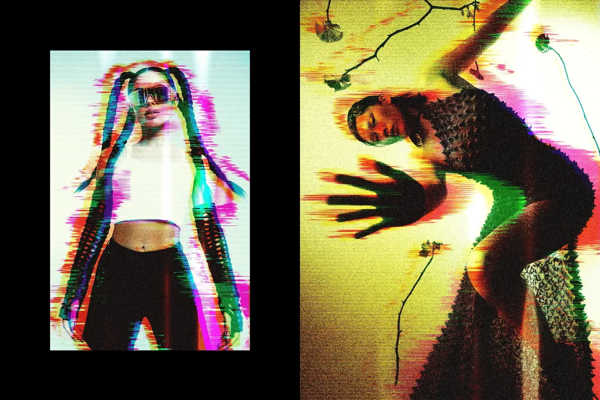 RGB Glitch Photo Effect