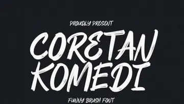 Coretan Komedi — Funny Brush Font