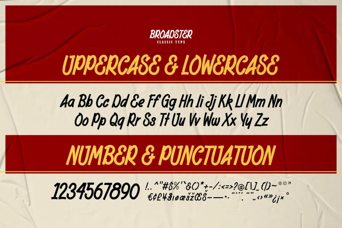 Broadster - Classic Brush Font