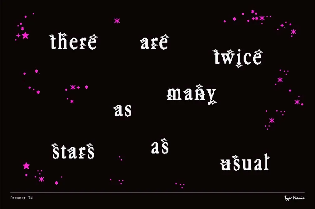 Dreamer TM | Y2K Pixel Font