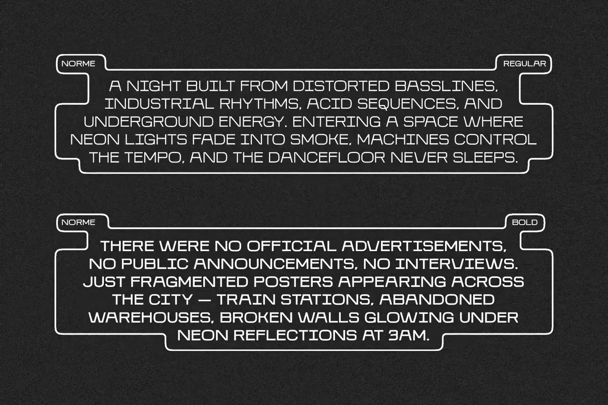Norme - Geometric Display Font