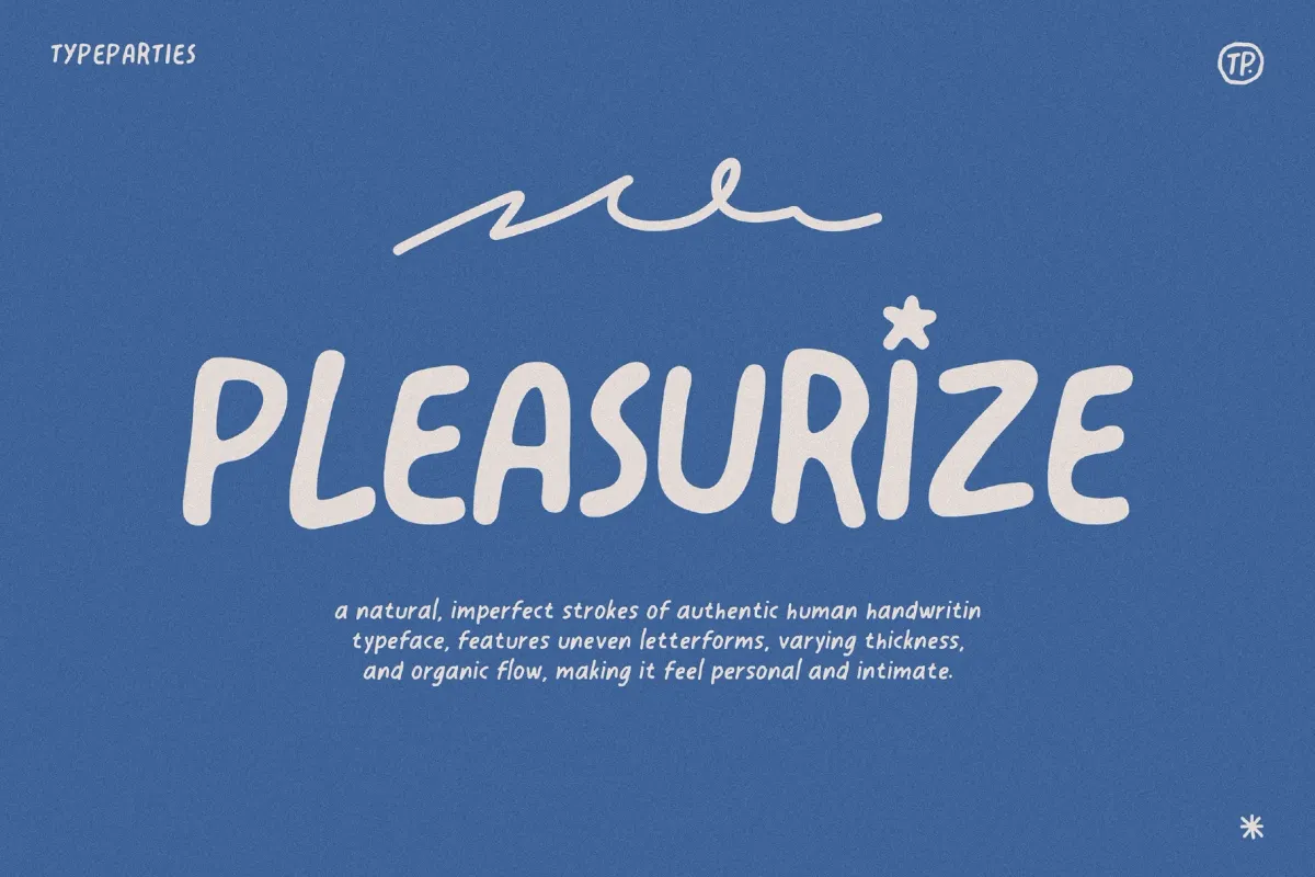 Pleasurize - Authentic Handwritten Font