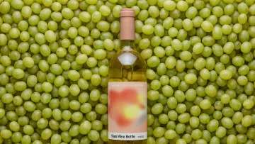 White Wine Bottle Mockup