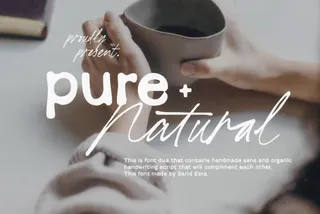 Pure Nature — Organic Font Duo