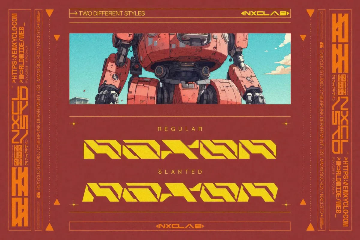 NCL Raxor — Futuristic Cyberpunk Font