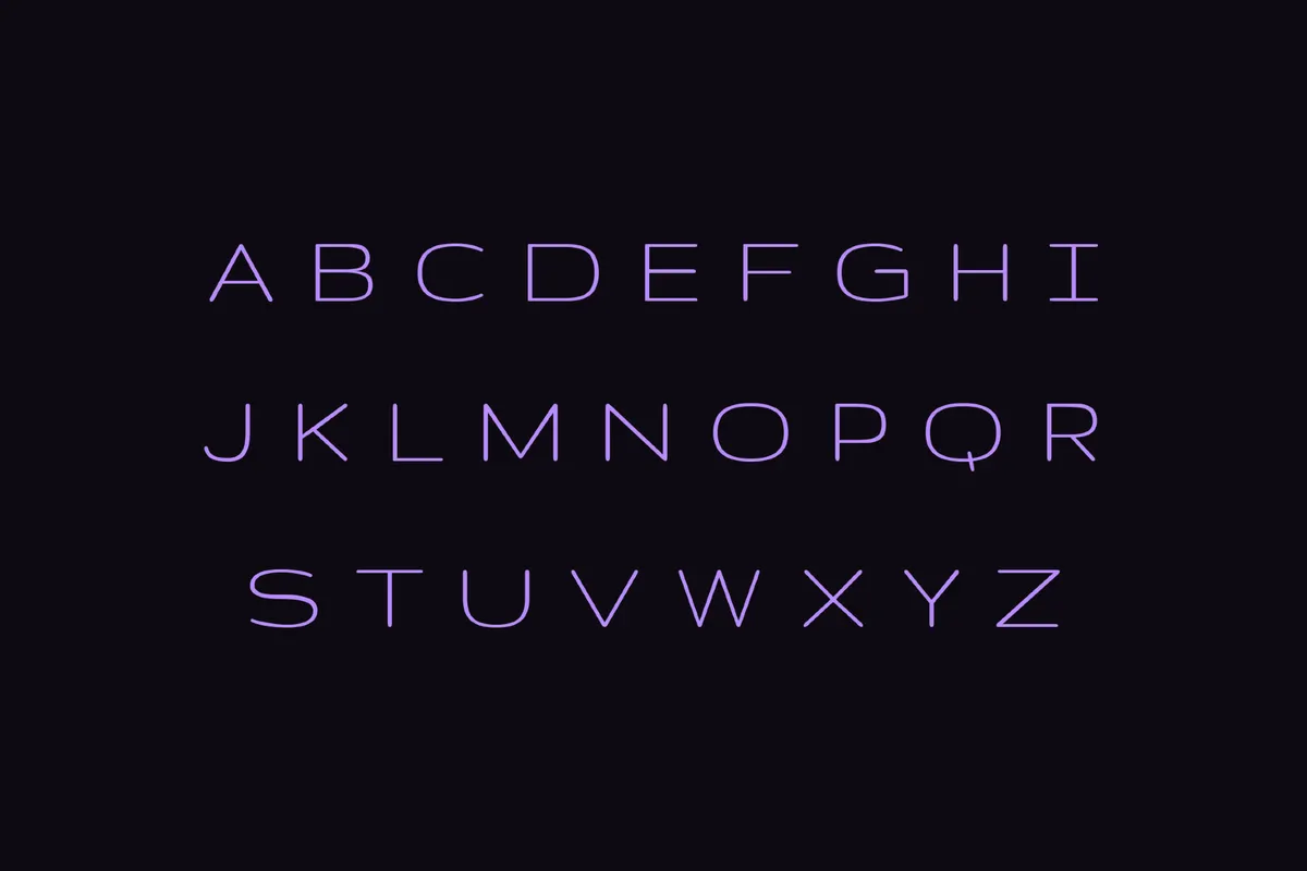 Gruppo - 1970s Futuristic Font