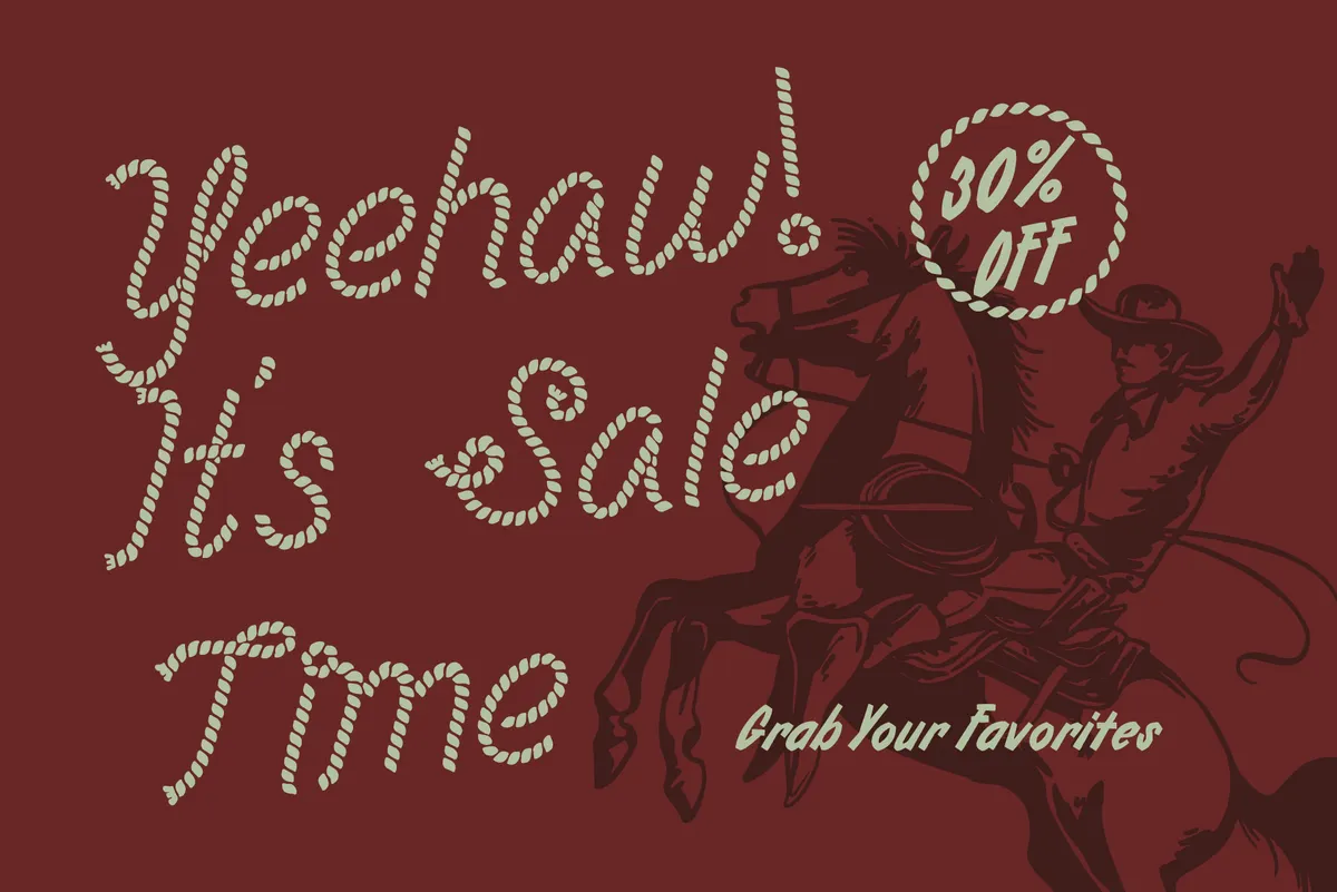 Western Rope - Western Script Font