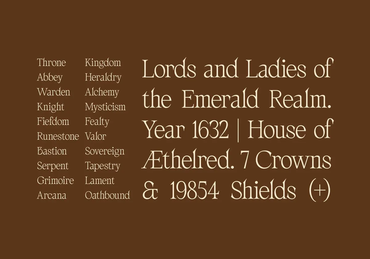 AV Galveria — Display Serif Font