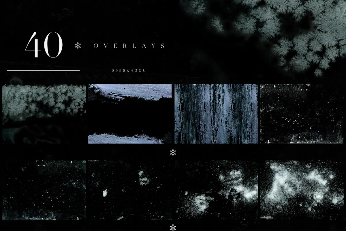 Frozen Photo Overlays