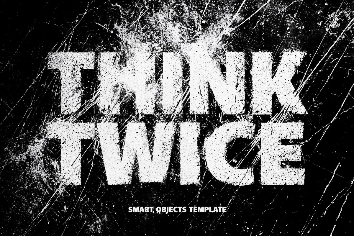 Grunge Distort Text Effect