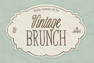 Vintage Brunch: Retro Font Duo