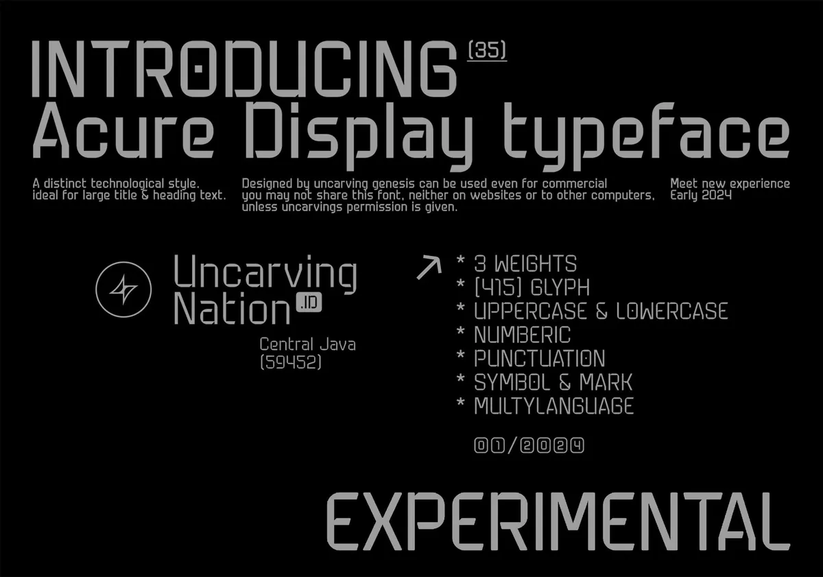 Acure - Display Font