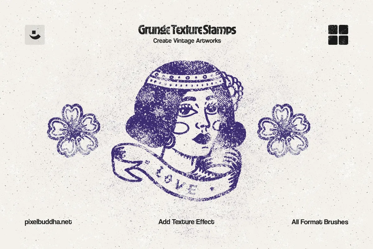 Multi-App Grunge Stamp Brushes