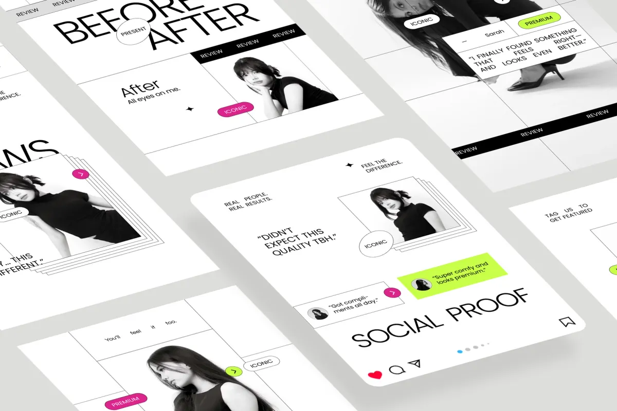 Client Review Instagram Templates for Adobe