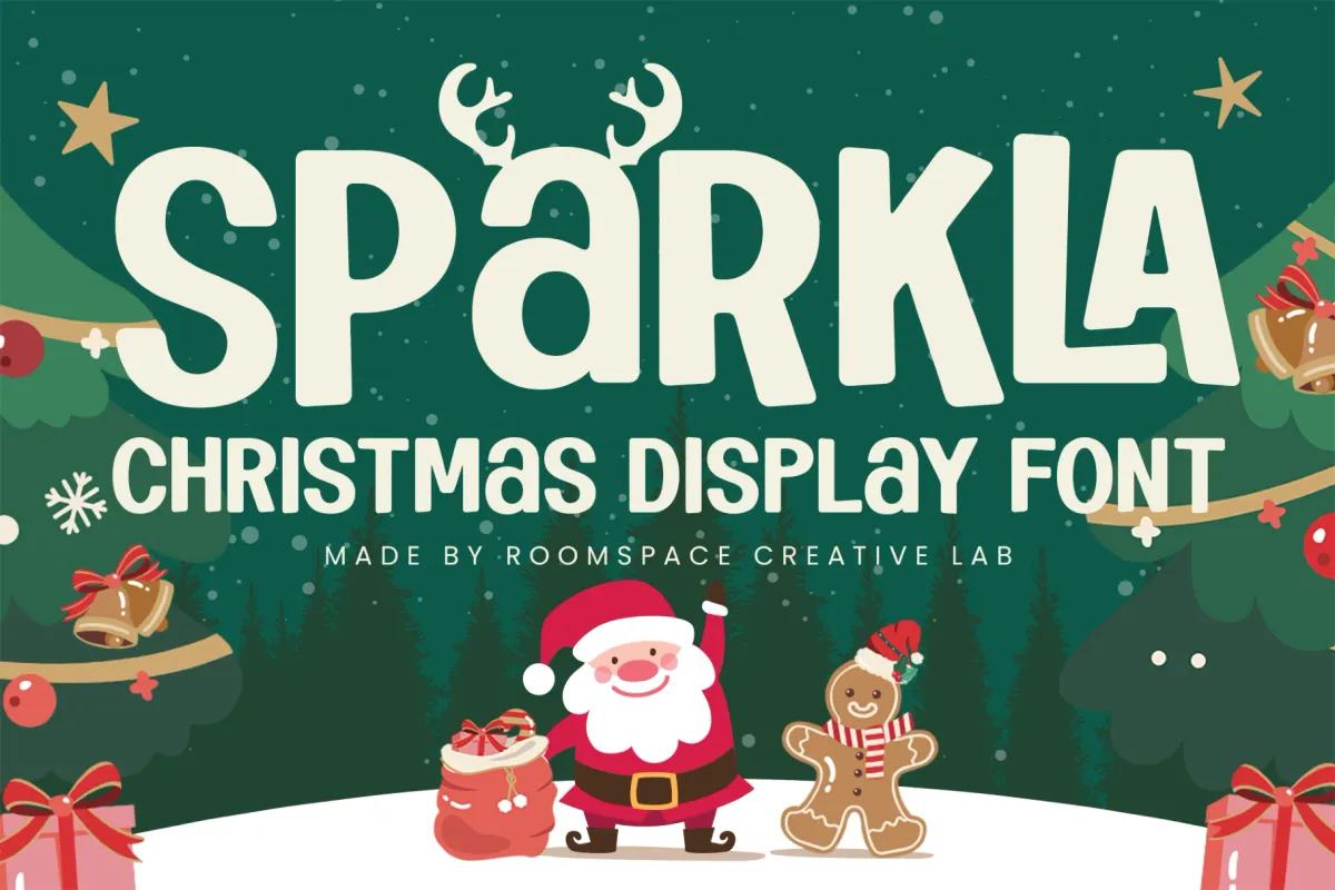 Sparkla – Christmas Holiday Display Font