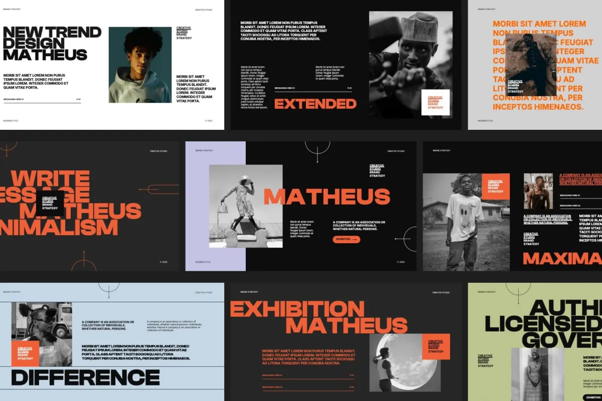 Brand Strategy Matheus - Google Slides Template