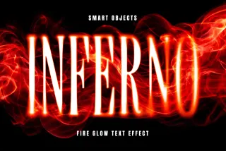Fire Glow Text Effect