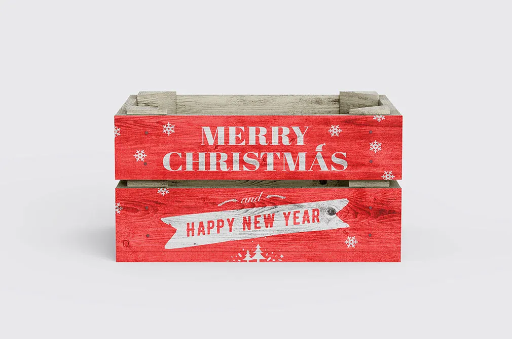 Christmas Box Mockup