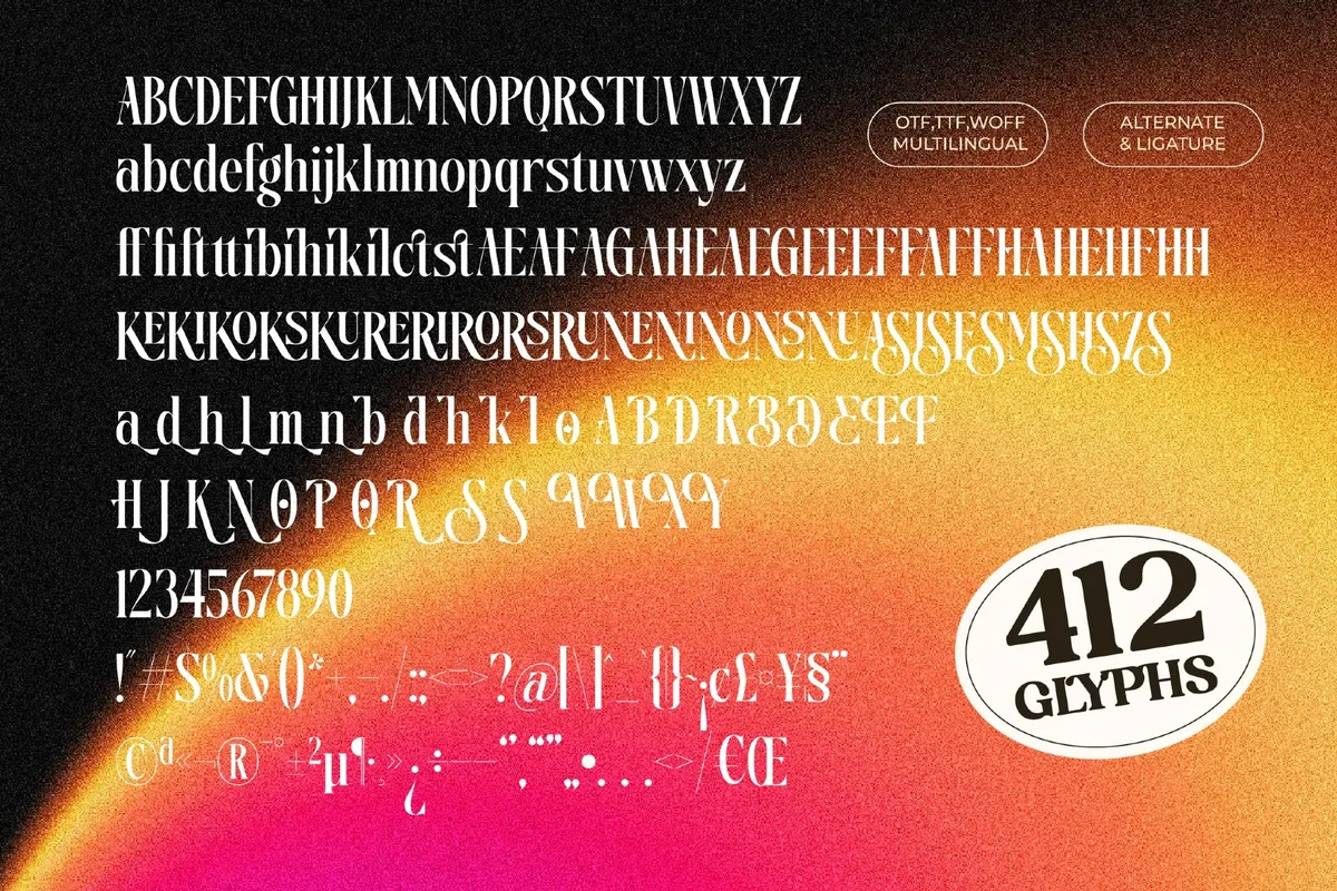 Disriete - Modern Serif Display Font