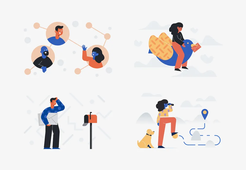 Unruly Landing Page Illustrations