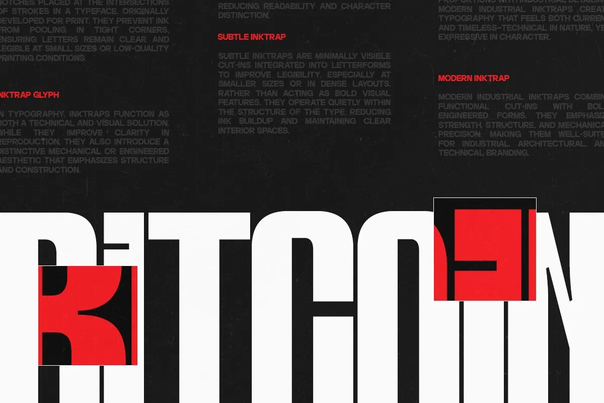 GC Bond - Inktrap Condensed Font