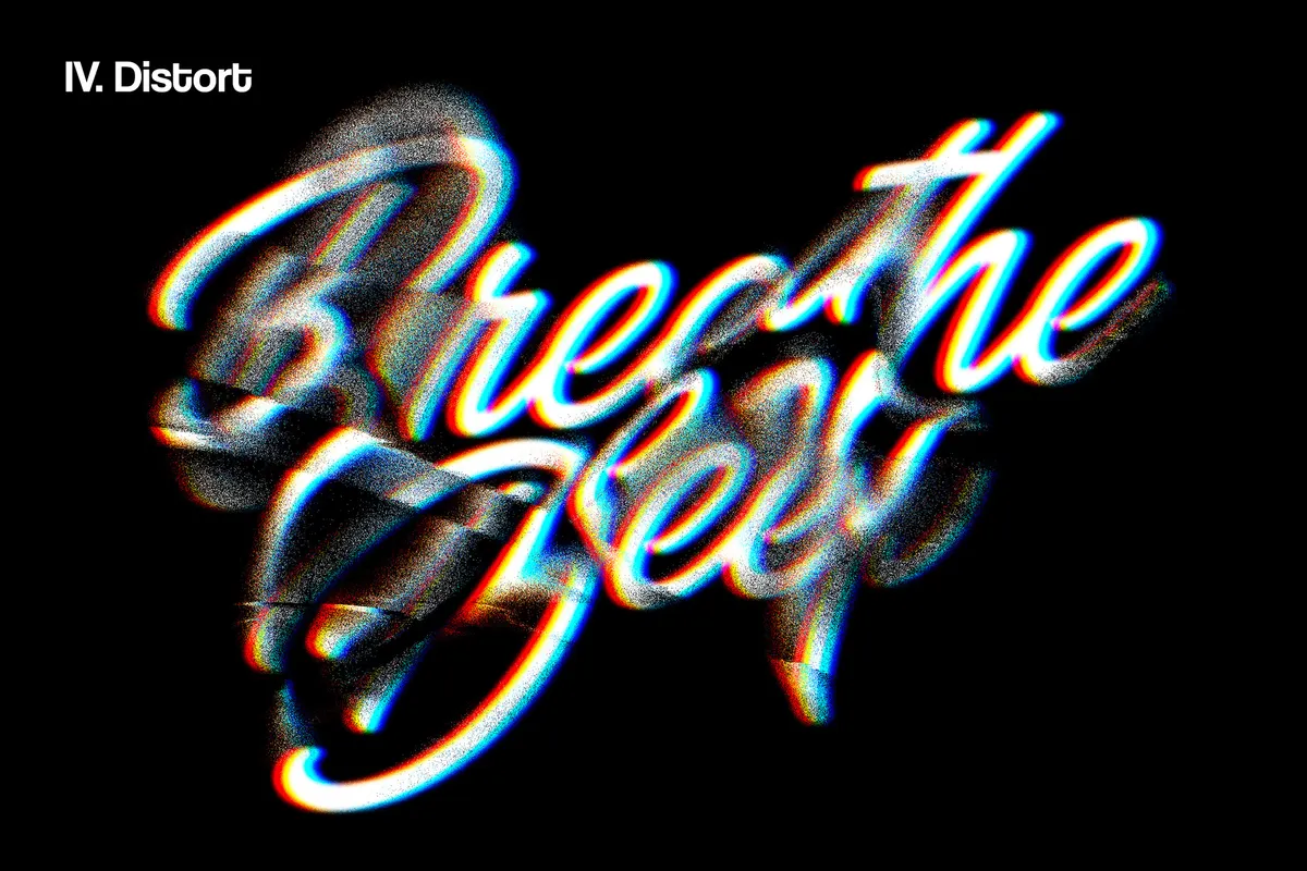 Glitch Distortion Text Effects Collection