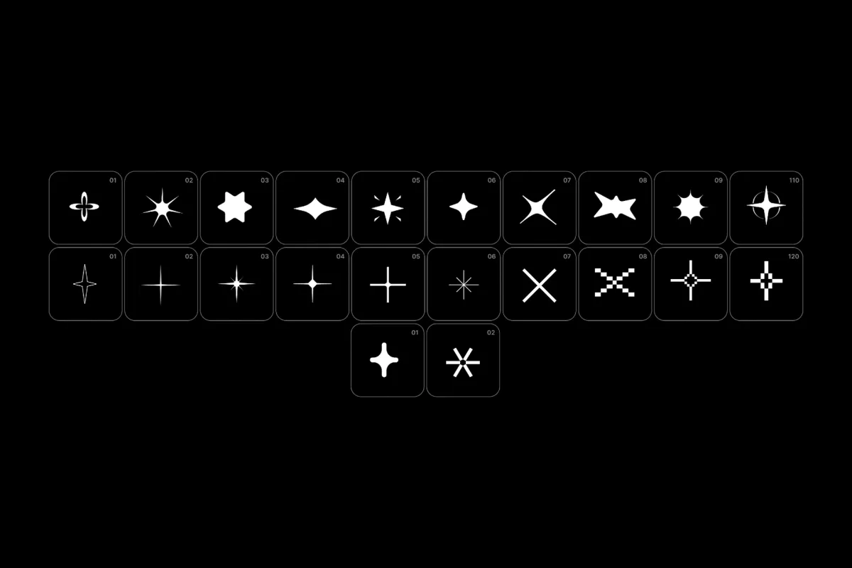 Stars Vector Icons Pack