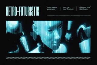 Retro-Futuristic Photo Effect