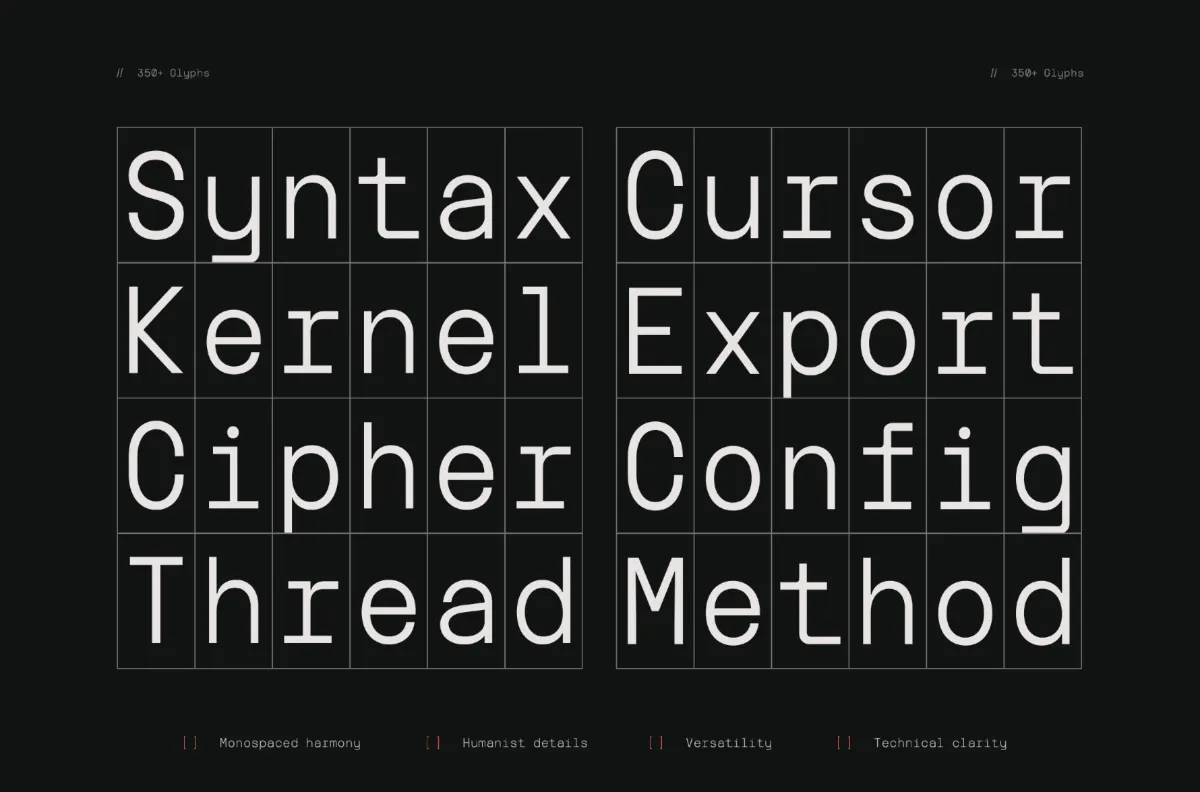 TRT Interval - Mono-Style Sans Font