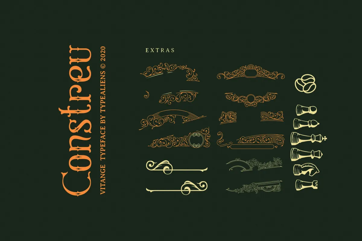 Constreu - Vintage Victorian Font