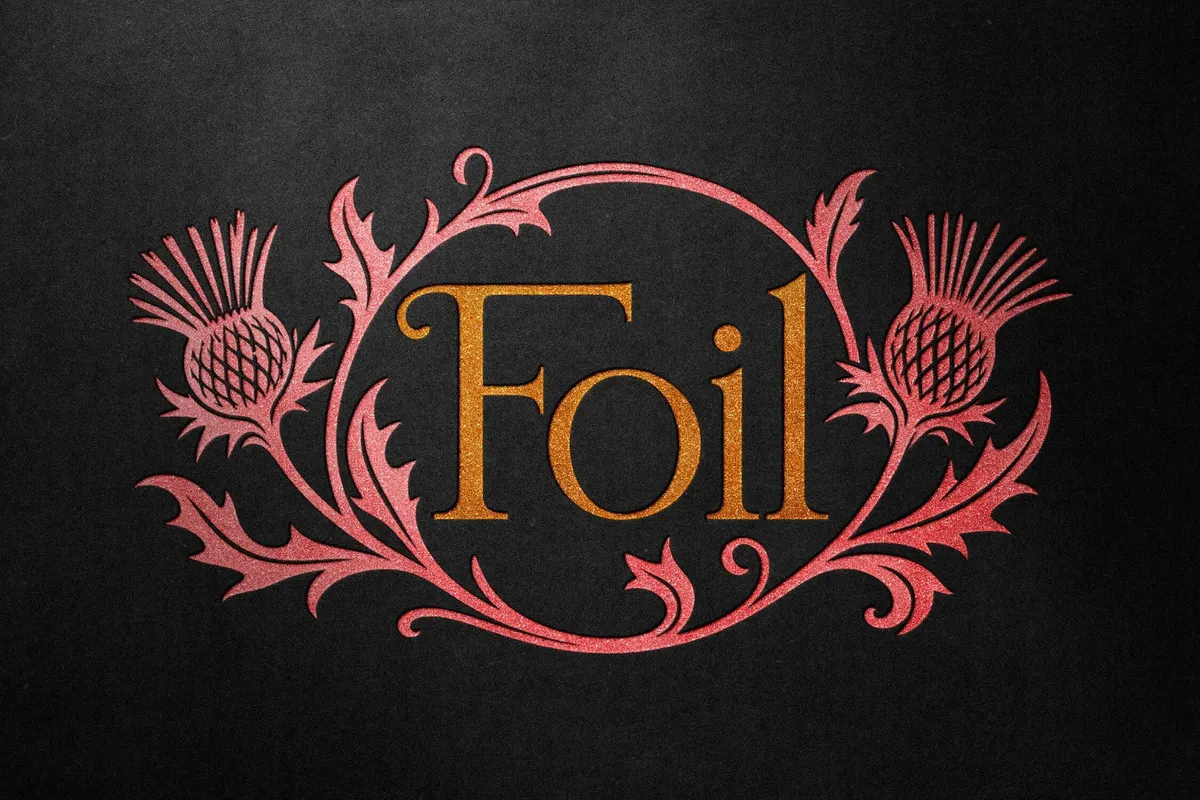 Trio Color Foil Text & Logo Effect