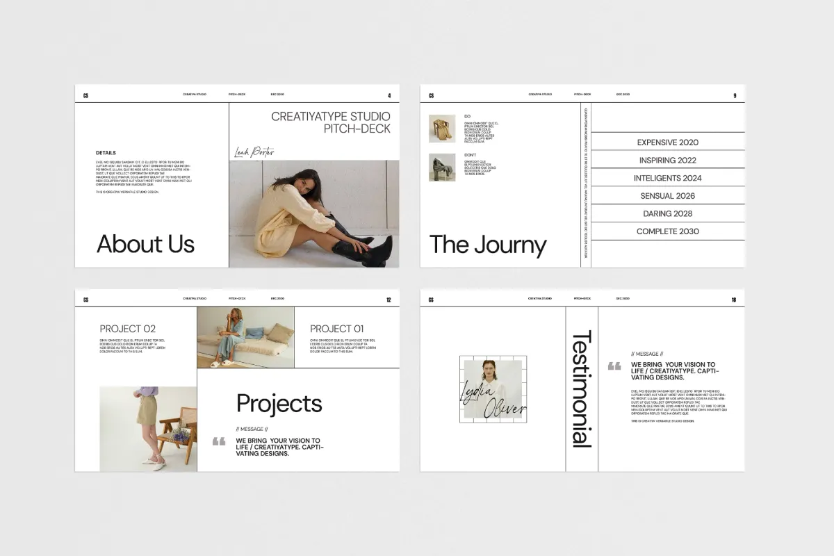 Studio Pitch Deck Presentation Template